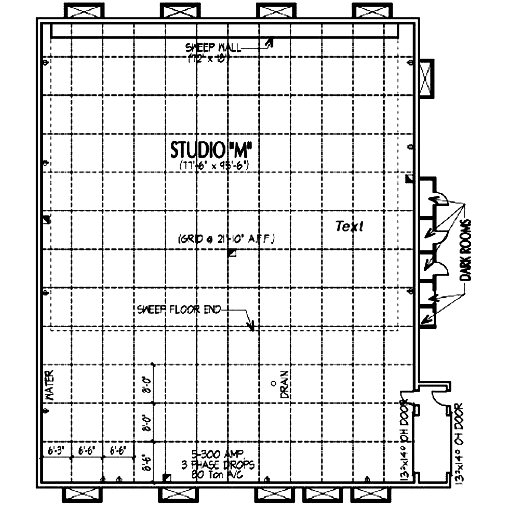 M Stage Sound Studio layout