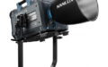 a Nanlux Evoke 5000b led bi color camera on a stand