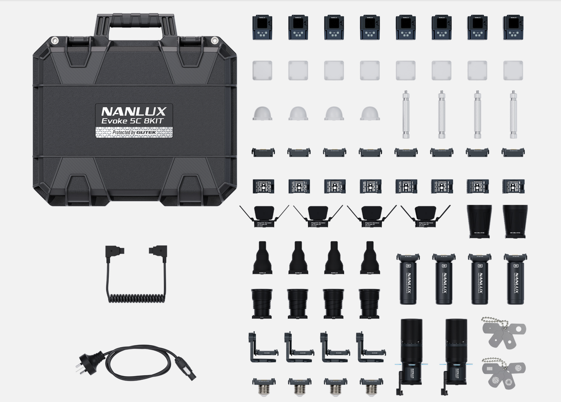 Nanlux Evoke 5C RGB LED Spotlight (8-Light Kit) - Image 4